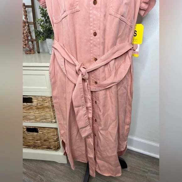 Brand New-Teddi Rose Tencel Shirt Dress - Picture 4 of 11